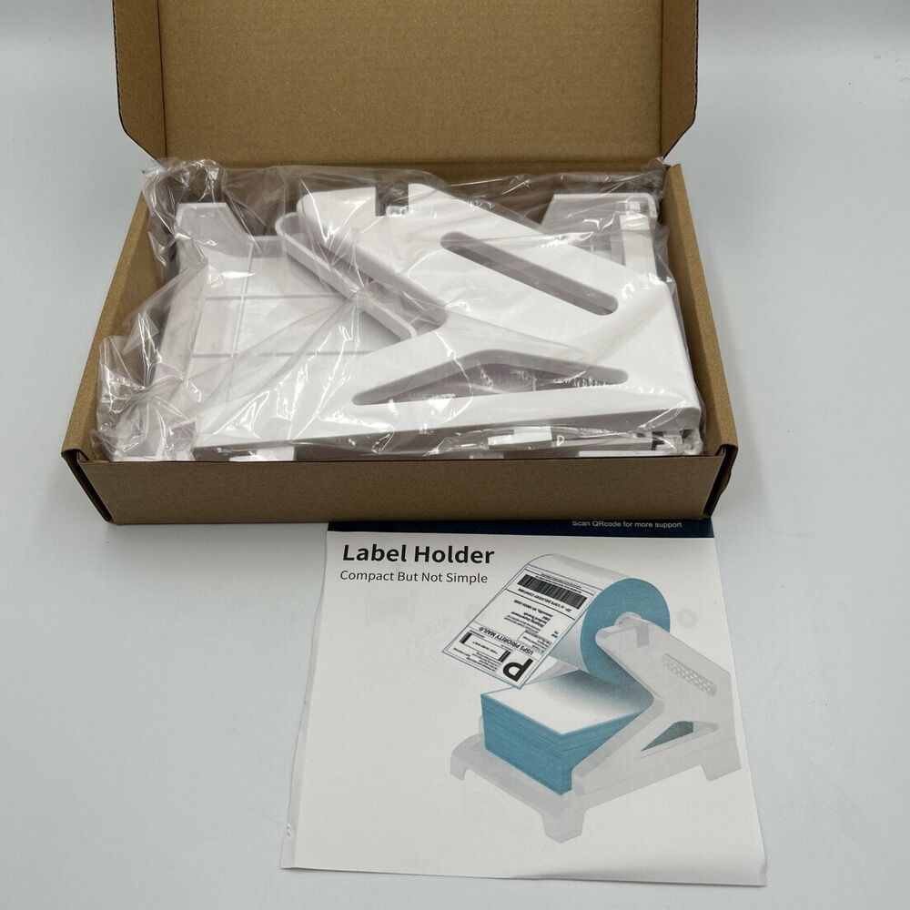 NIB - 4X6 Label Holder Thermal Label Holder for Rolls and Assorted Sizes Work